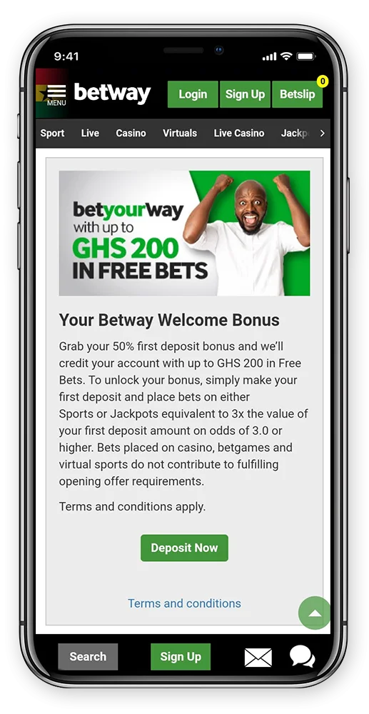 Betway Casino on Mobile 